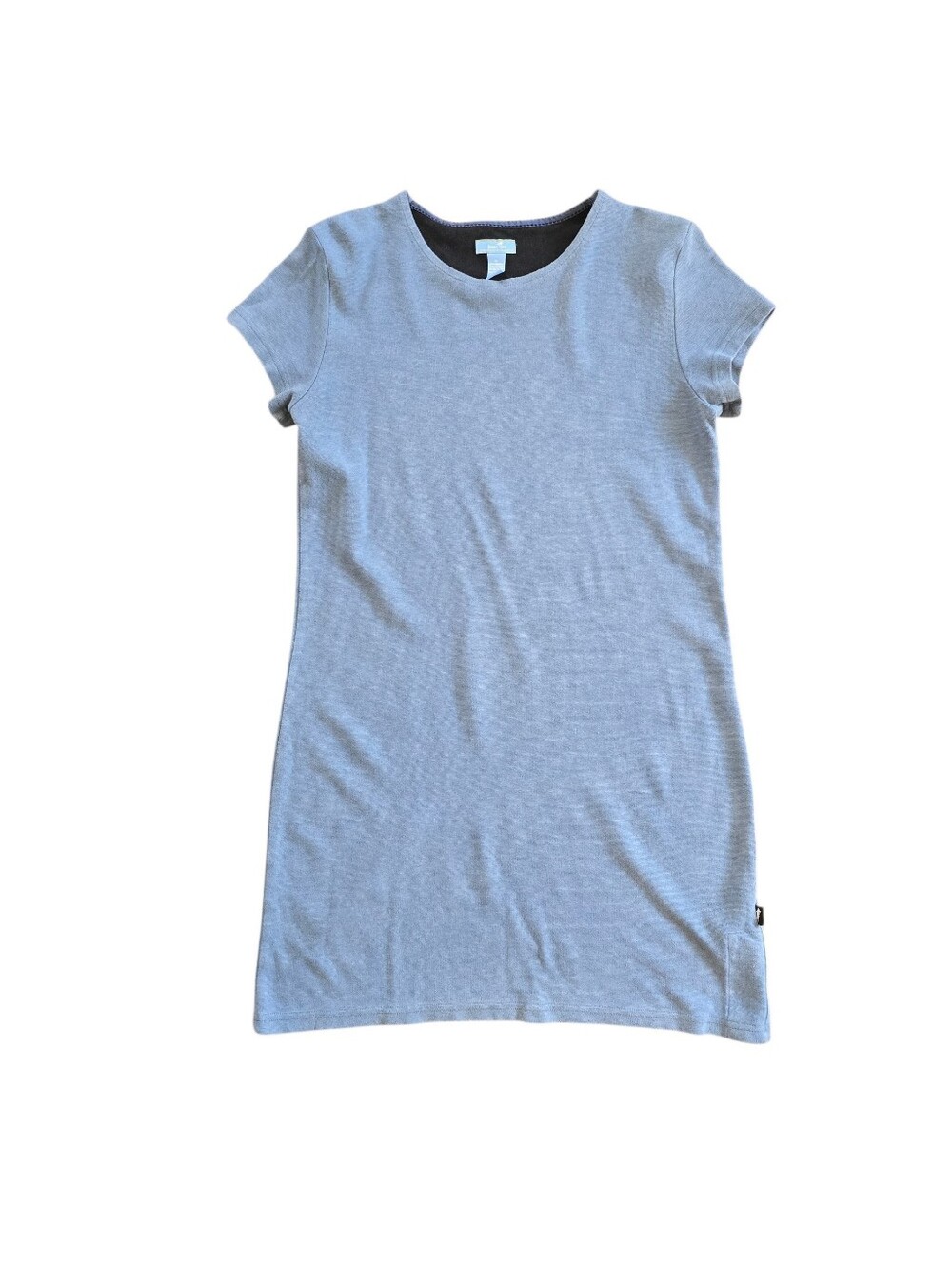 Horny Toad Toad & Co Short Sleeve T-Shirt Dress Blue Gray Medium